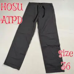 HOSU ATPD ストライプ チノパン チャコール 36 日本製　ホス