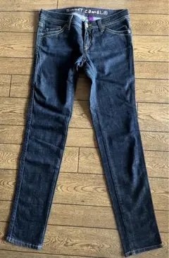 SWEET CAMEL デニム　Lサイズ　日本製　脚長　裾カット無し　美品