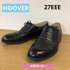 美品　HOOVER 黒いレザー ドレスシューズ ビジネスシューズ　27EEE