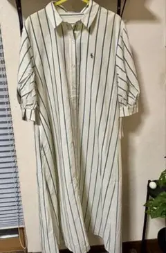 SNIDEL HOME ストライプ シャツワンピース