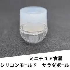 シリコンモールド　サラダボール　ミニチュア食器　立体型　食玩　レンジ
