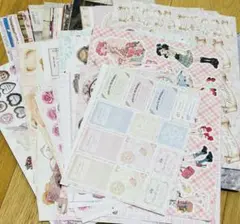 デザインペーパー　コラー人シート　ランダムセット100枚