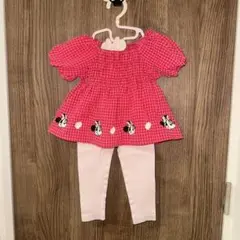 petit main Tシャツ+ ユニクロリブレギンス 90cm