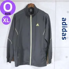 【古着】adidas アディダス 上のみ サイズO 黒 イエローライン