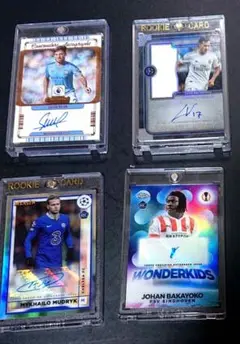 若手 現役 直筆 サイン カード topps panini auto サッカー