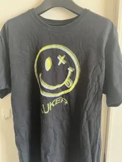 LUKER スミリー顔 ブラック Tシャツ M