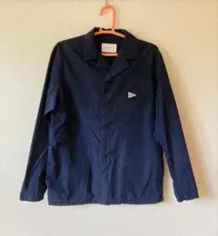 URBAN RESEARCH DOORS ネイビーシャツ 長袖 ワンポイント