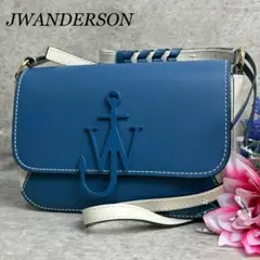 極美品 ジェイダブリューアンダーソン アンカー ロゴ ショルダーバッグ 黒 美品 jw anderson ブラックショルダーバッグ アンカー ロゴ