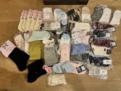 【新品未使用】ブランド・ノンブランド22-24cmソックス45点セット