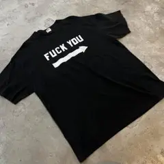 1601 メッセージT ブラック FUCK YOU