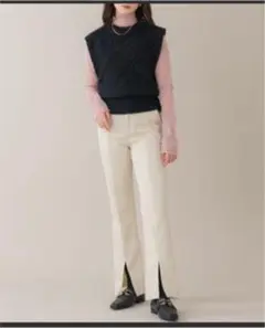 未使用　新品　ヌナ　アイボリー　デニムパンツ
