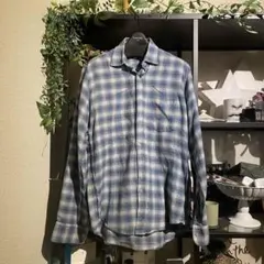 Steven Alan チェックシャツ 青×白 XS