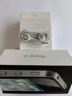 新品未使用 Apple純正iPhone4付属イヤフォン 保護フィルム付き