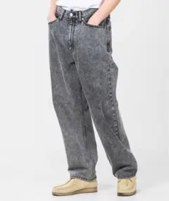 【32inch】OVERDYED DENIM PANTS / X-LARGE