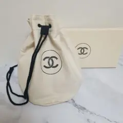 《新品》CHANEL シャネル ノベルティ 巾着 ポーチ ベージュ