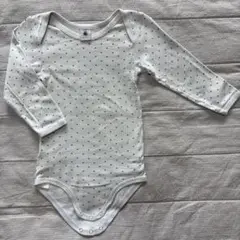 Petit Bateau 星柄長袖ボディスーツ 86cm