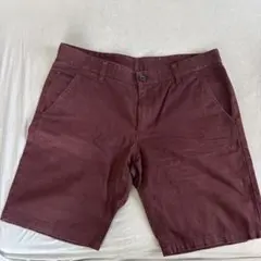 CUSTOM THOUGHT バーガンディ ショートパンツ