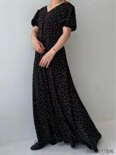 jumellチューリップ柄ロングワンピース　ジュメロ