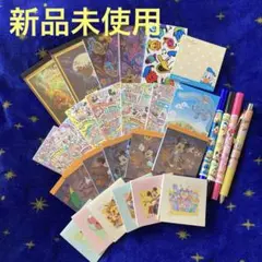 【14】ディズニー　文房具まとめ売り　メモ帳・付箋・ボールペン