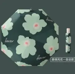 晴雨兼用 100%完全遮光 自動開閉 折りたたみ傘 折り畳み傘 頑丈 花柄 傘