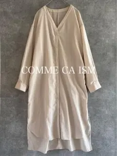 COMME CA ISM｜コムサイズム｜ベルト付き　ロングシャツ