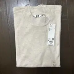 ユニクロＵ　ブラッシュドジャージーモックネックＴ　ＸＬ