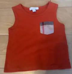 BURBERRY 子供用 タンクトップ 24M オレンジ
