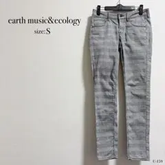 ☆美品☆ earth music&ecology チェック柄 パンツ Sサイズ