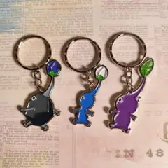 一番くじ ピクミン F賞いっしょに探索 メタルチャーム 3種セット