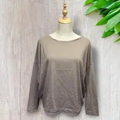 美品✨レプシィム オーバーサイズスウェット ダークベージュ ゆるだぼ Fサイズ