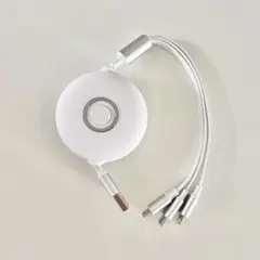 未使用 3in1 急速充電 ケーブル ホワイト
