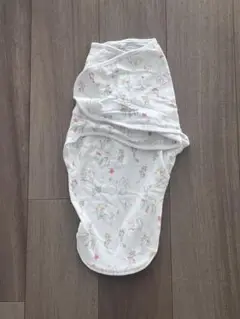 動物柄ホワイトおくるみ