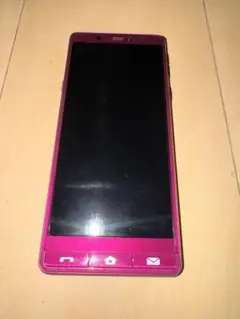 《美品》SIMフリー シンプルスマホ5 A001SH ワインレッド