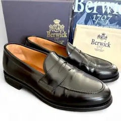Berwick 5260ROVI ペニーローファー 革靴 メンズ 黒【28cm】