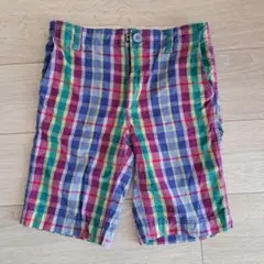 GAP 130cm チェック 半ズボン
