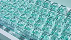 Wuque Studio Mountain Teal AMBER Keycaps