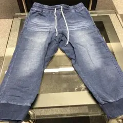 デニム調　7分丈　スエット