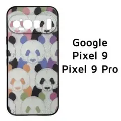 Pixel9/9Pro カバー カラフル パンダ