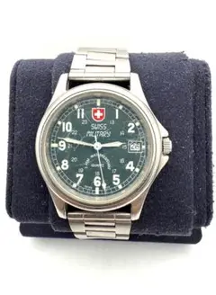 f737 SWISS MILITARY スイスミリタリー 腕時計 デイト