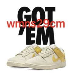 新品未使用nike wmns dunk low Banana 29cm