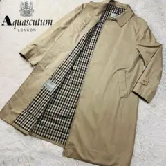 【極美品】Aquascutum アクアスキュータム ステンカラーコート