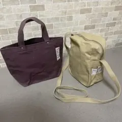 【良品】京都 一澤帆布 ショルダーバッグ & トートバッグ ２個セット /信三郎