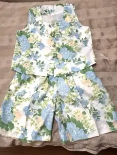 ♪CHAMPAGNE ♪SILK 花柄ルームウェア セット新品未使用品♪