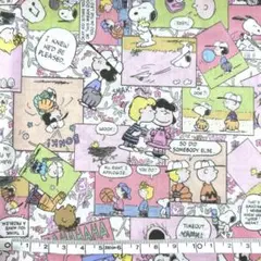 LIBERTYスヌーピー　Comic Strip Cosmos 約53×50cm