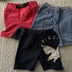 ショートパンツ 3枚セット サイズ80