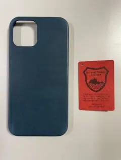 【未使用】iPhone12ケース BE01K《ブルー（栃木レザー）》かもめ工房