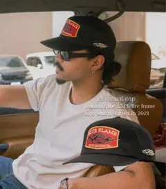LXPL CAP アメカジキャップ　black cap