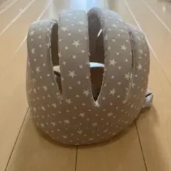 子供用星柄ベビーヘルメット ベージュ