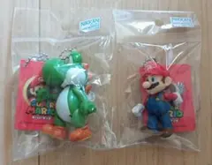 マリオ　 ヨッシー　 キーホルダー 　2個セット　スイングマスコット　Ver2