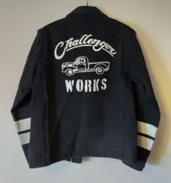 【入手困難モデル】チャレンジャー ペイズリー柄襟 カバーオール ジャケット 黒M 即完売品 M CHALLENGER PAISLEY FLEECE JACKET ブラック